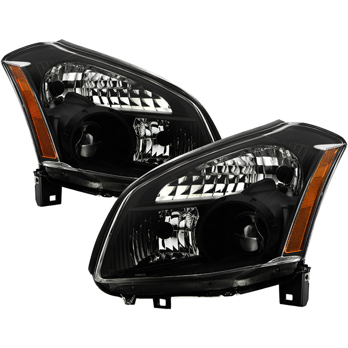 ( Akkon ) Nissan Maxima (Halogen Only) 07-08 Crystal Headlights - Black