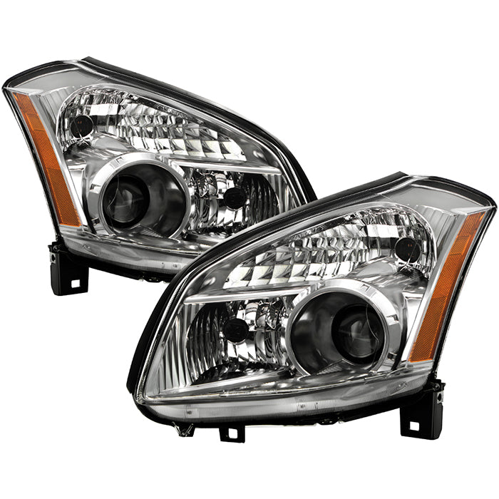 ( Akkon ) Nissan Maxima (Halogen Only) 07-08 Crystal Headlights - Chrome