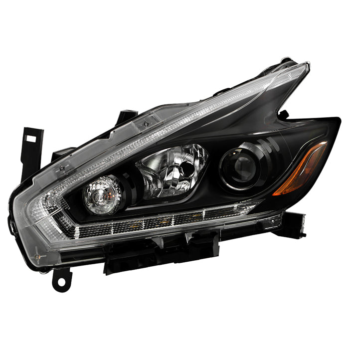 ( OE ) Nissan Murano 2018 (Fit 15-18) Halogen w/LED DRL Driver Side Headlight - OE Black Left