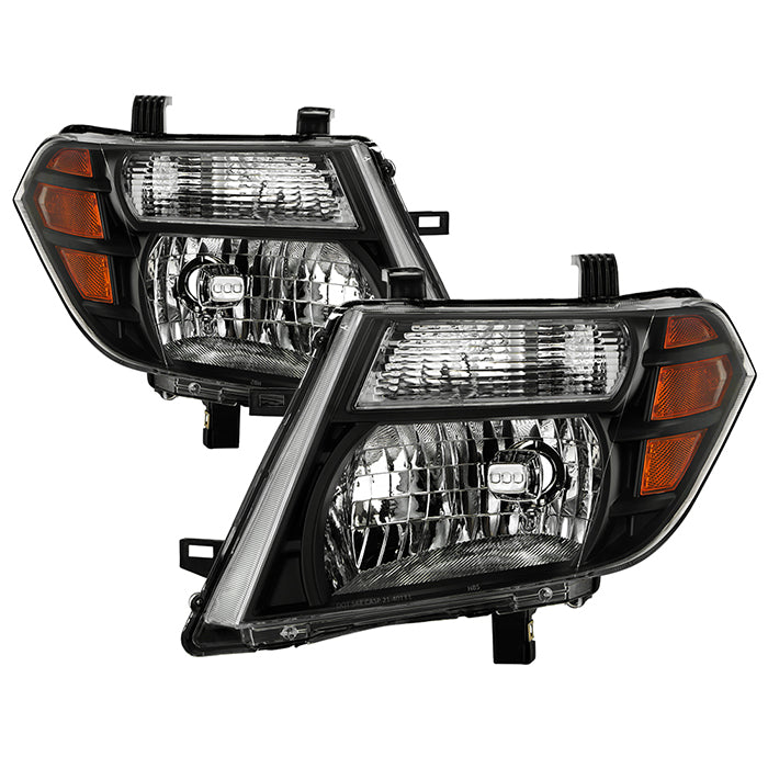 ( xTune ) Nissan Pathfinder 08-12 Amber Crystal Headlights - Black