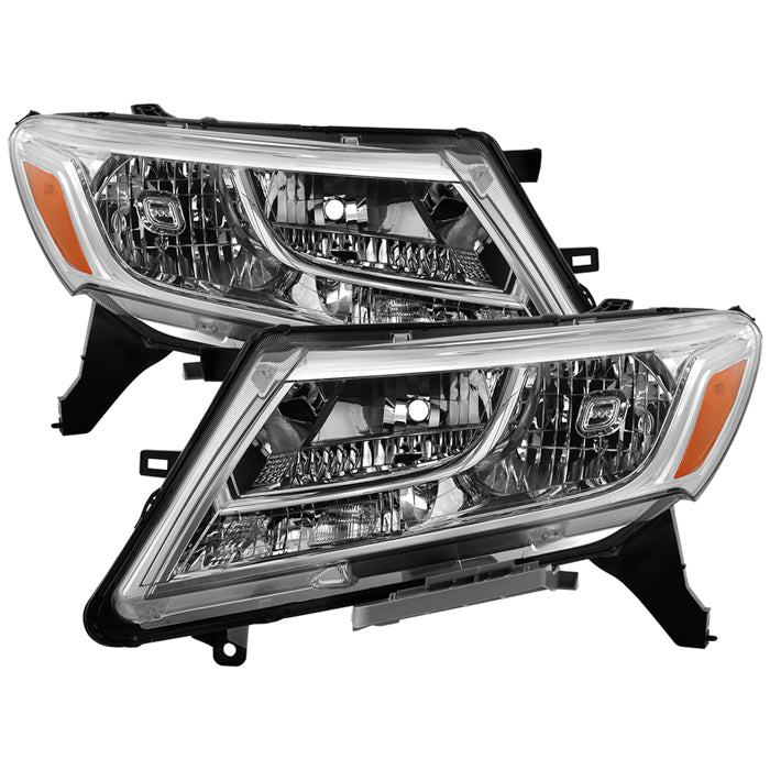 ( OE ) Nissan Pathfinder 13-16 (Halogen Models) OEM Style Headlights - Low Beam-H11(Not Included) ; High Beam-HB3(Not Included) ; Signal-7440NA(Included) - ALL Chrome