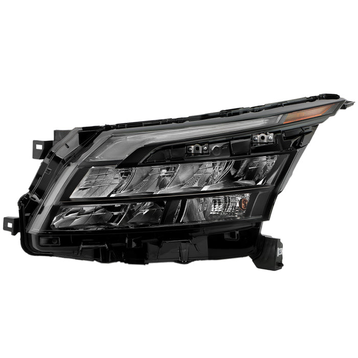 ( OE ) Nissan Pathfinder 22-23 w/Halogen Signal Bulb Black Bezel LED Headlight - OE Black Left