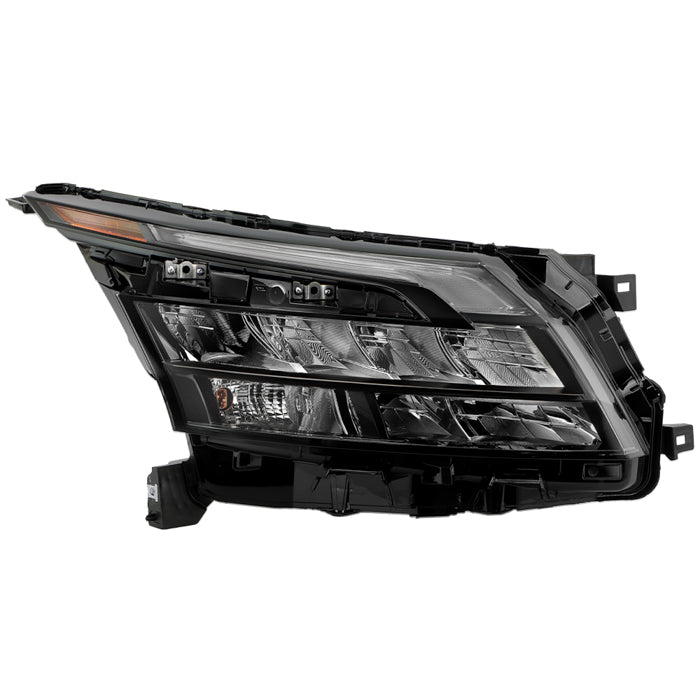 ( OE ) Nissan Pathfinder 22-23 w/Halogen Signal Bulb Black Bezel LED Headlight - OE Black Right