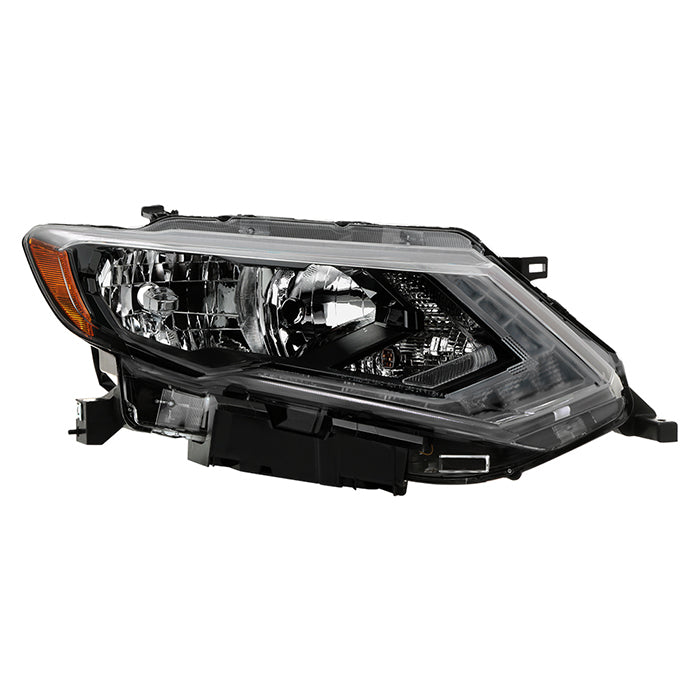 ( OE ) Nissan Rogue 17-19 w/LED DRL Halogen Headlights -  Low Beam-H11(Included) ; High Beam-H9(Included) ; Signal-7444NA(Included) - OE Right