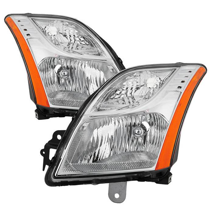 ( OE ) Nissan Sentra 2010-2012 OEM Style Headlights - Low Beam-H13(Not Included) ; High Beam-H13(Not Included) ; Signal-3457A(Not Included) - Chrome