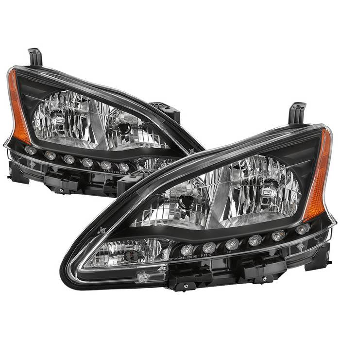 ( xTune ) Nissan Sentra 2013-2015 OEM Style Headlights - Black