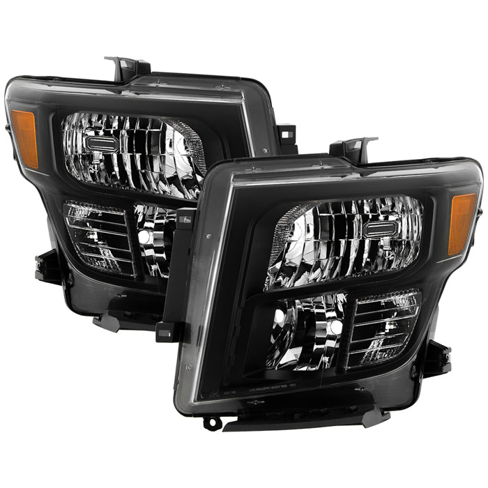 ( OE ) Nissan Titan 2016-2024 Halogen only ( Do Not Fit Factory LED Headlight Model ) OEM Style Headlights- Black - Low Beam-H11(Included) ; High Beam-HB3(Included) ; Signal-7444NA(Included)