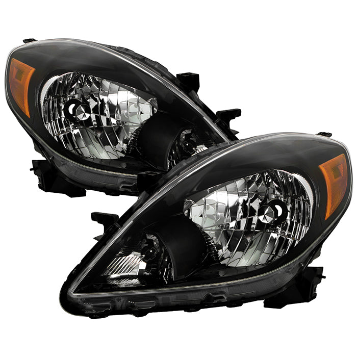 ( OE ) Nissan Versa  2012-2014 OEM Style Headlights - Left and Right -Black