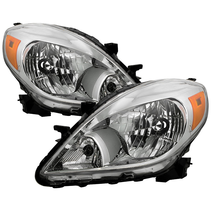 ( OE ) Nissan Versa  2012-2014 OEM Style Headlights - Left and Right -Chrome