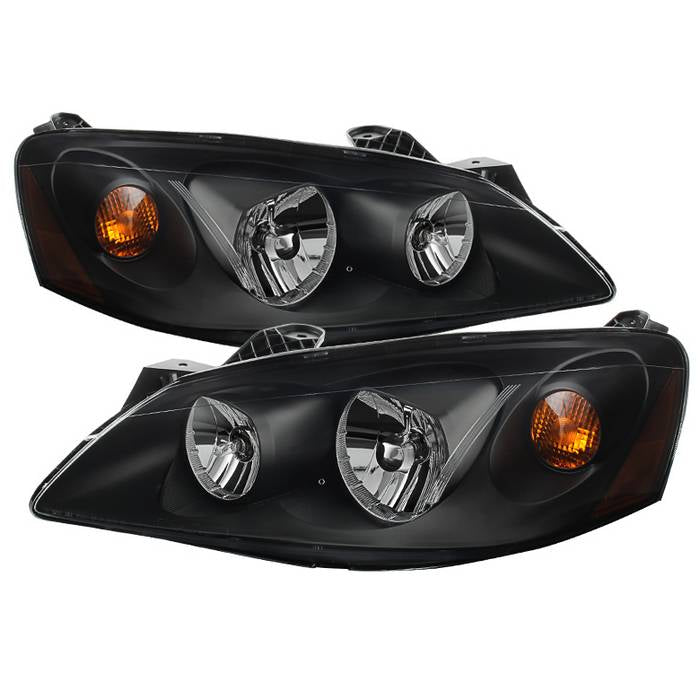 ( xTune ) Pontiac G6 05-10 (09-10 fit  w/Amber Turn Signal) Crystal Headlights - Black