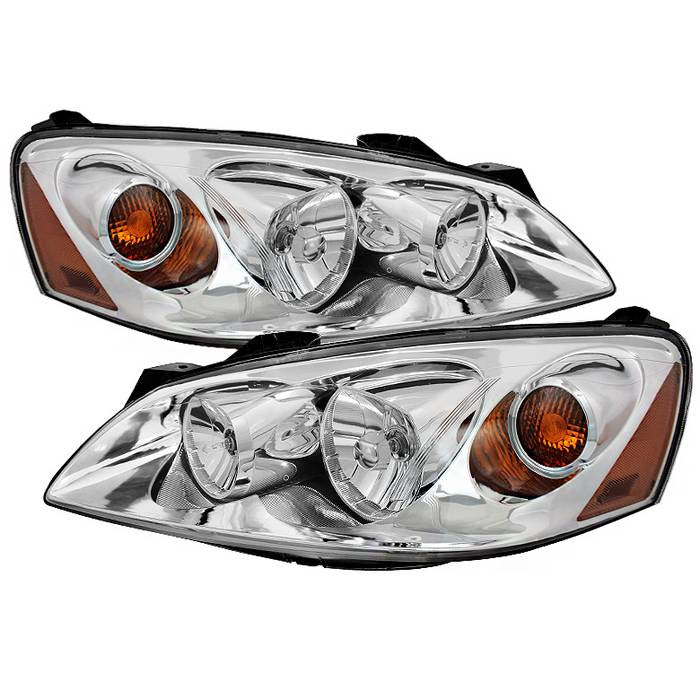 ( OE ) Pontiac G6 05-10 (09-10 fit  w/Amber Turn Signal) Crystal Headlights - Chrome