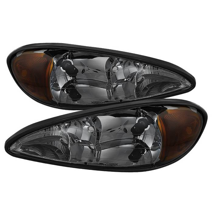 ( xTune ) Pontiac Grand Am 99-05 Crystal Headlights - Smoke