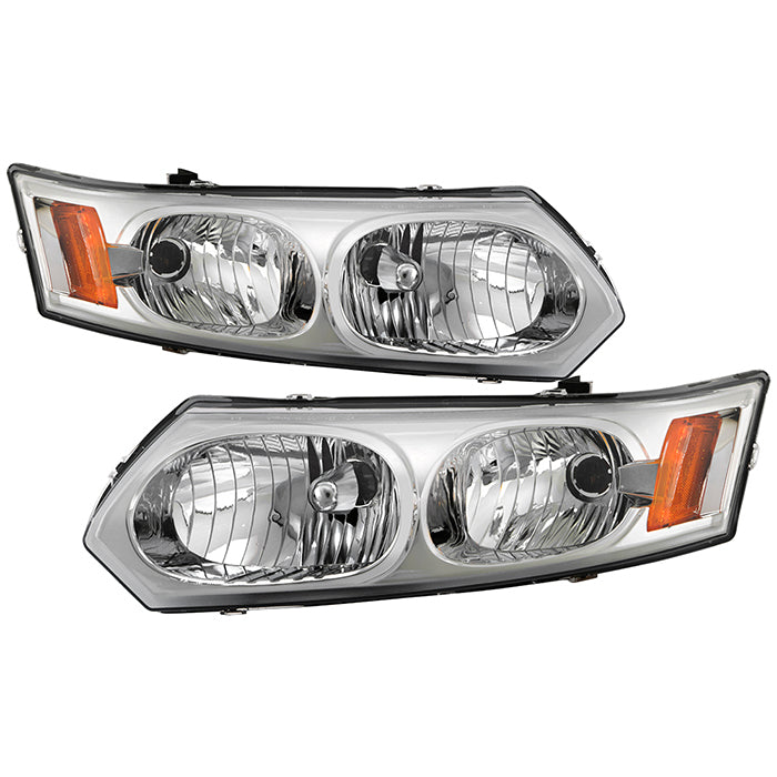 ( Akkon ) Saturn ION Sedan only 03-07 ( Do Not Fit Coupe ) OEM Style Headlights - Lo/Hi Beam use 9007   Signal Included -3157A - Black