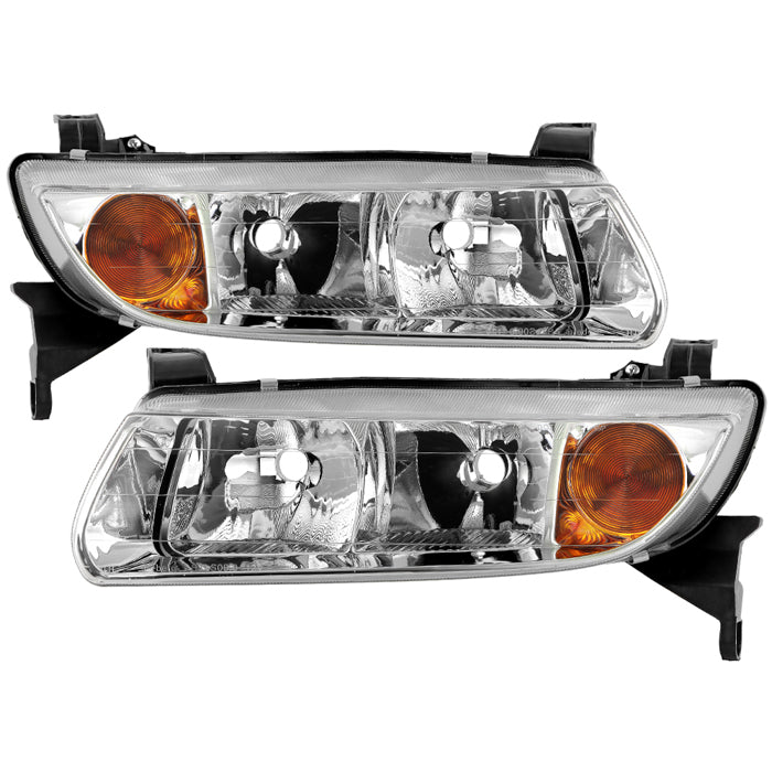 ( OE ) Saturn L Series 00-02 OEM Style Headlights - Set - Chrome