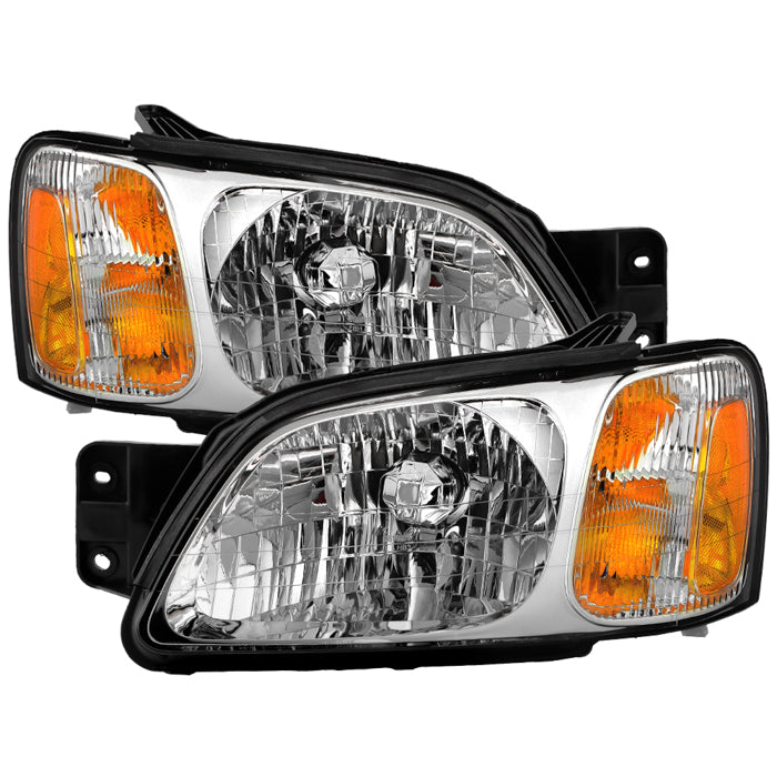 ( OE ) Subaru Legacy GT 00-04 / Outback 00-04 / Baja 03-06 ( without Sport Package ) OEM Style Headlights - Set - Chrome