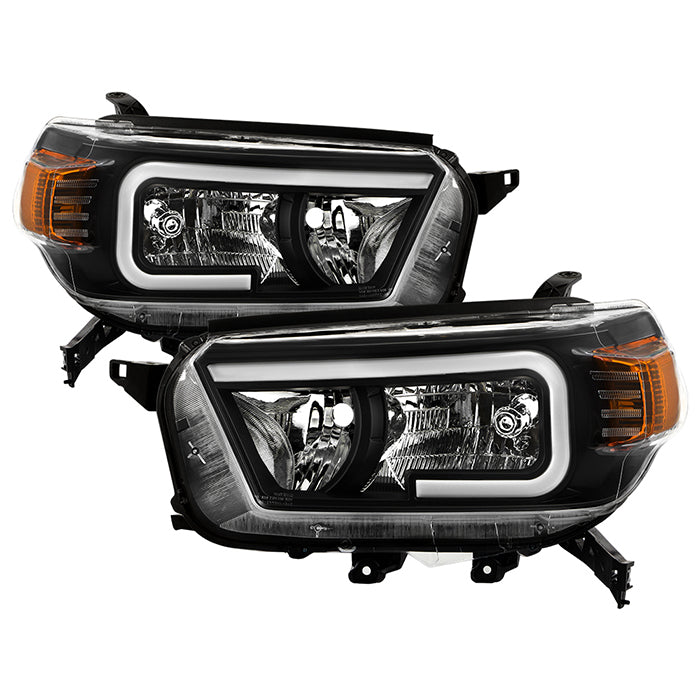 ( xTune ) Toyota 4Runner 2010-2013 LED Light Bar Headlights - Low Beam-H11(Not Included) ; High Beam-HB3(Not Included) - Black