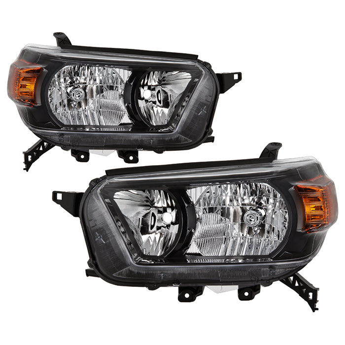 ( OE ) Toyota 4Runner 2010-2013 OEM Style Headlights - Black - Low Beam-H11(Not Included) ; High Beam-HB3(Not Included)