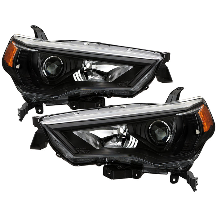 ( xTune ) Toyota 4Runner 2014-2023 OEM Style Headlights - Left and Right - Low Beam-H11(Not Included) ; High Beam-9005(Not Included) ; Signal-7444NA(Not Included) - Black