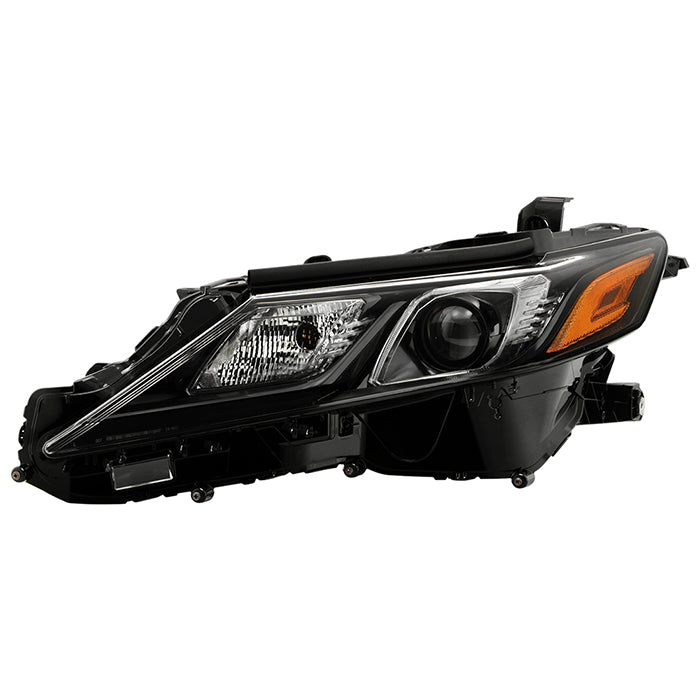 ( OE ) Toyota Camry 21-23 SE XSE Halogen Headlight - Low Beam-LED ; High Beam-LED ; Signal-7444NA(Included) - OE Black Left