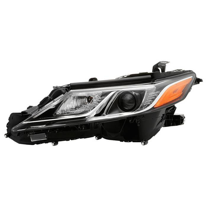 ( OE ) Toyota Camry 18-19 L LE SE Halogen Headlight - Low Beam-LED ; High Beam-LED ; Signal-7444NA(Included) - OE Left