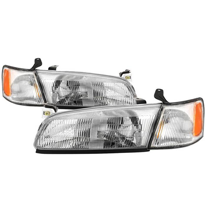 ( Akkon ) Toyota Camry 97-99 OEM Style Headlights With Corner lights 4pcs sets - Chrome