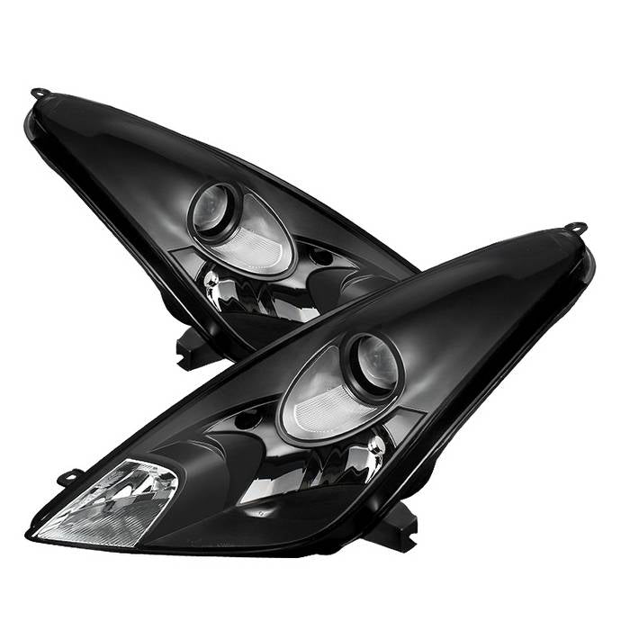 ( Akkon ) Toyota Celica 00-05 Crystal Headlights - Halogen Model Only ( Not Compatible With Xenon/HID Model ) - Black