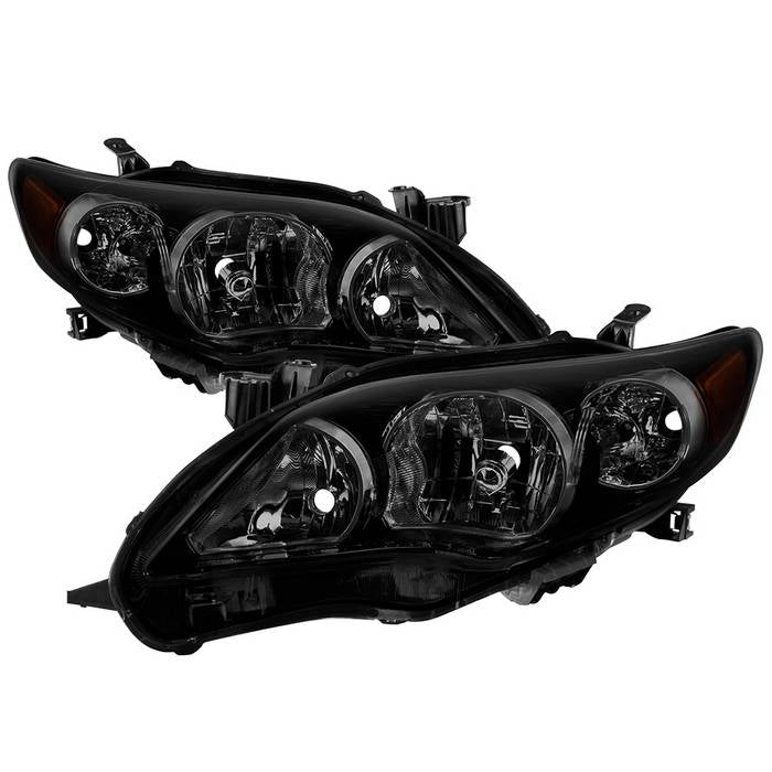 ( xTune ) Toyota Corolla 11-13 S XRS OE Style Headlights - Black Smoke