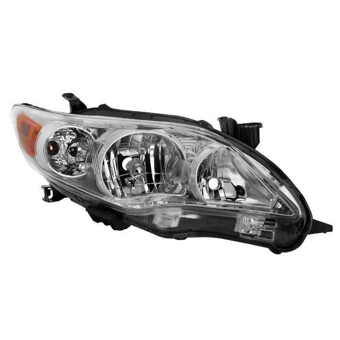 ( OE ) Toyota Corolla 11-13 Passenger Side Headlights - OEM Right - Chrome (U.S. Built) (Not fit S Model)