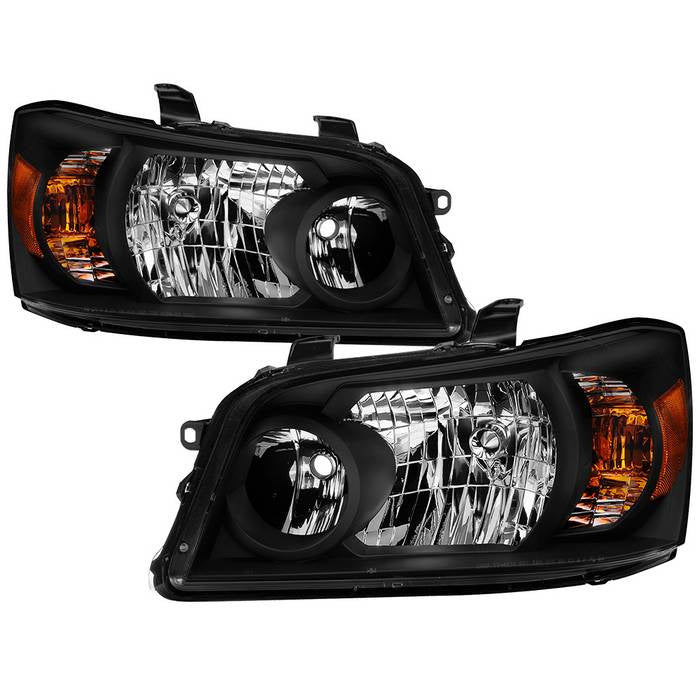 ( xTune ) Toyota Highlander 04-06 ( 2006 excluding Hybrid Models ) OEM Style Headlights - Black