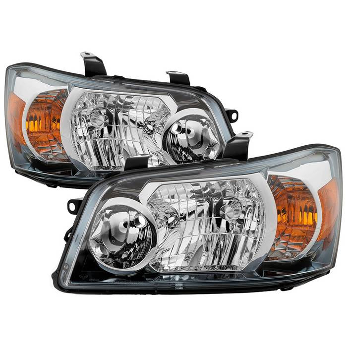 ( OE ) Toyota Highlander 04-06 ( 2006 excluding Hybrid Models ) OEM Style Headlights - Chrome