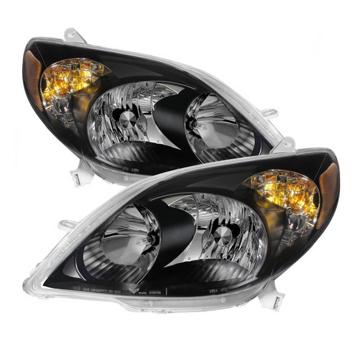 ( Akkon ) Toyota Matrix 03-08 Crystal Headlights - Black