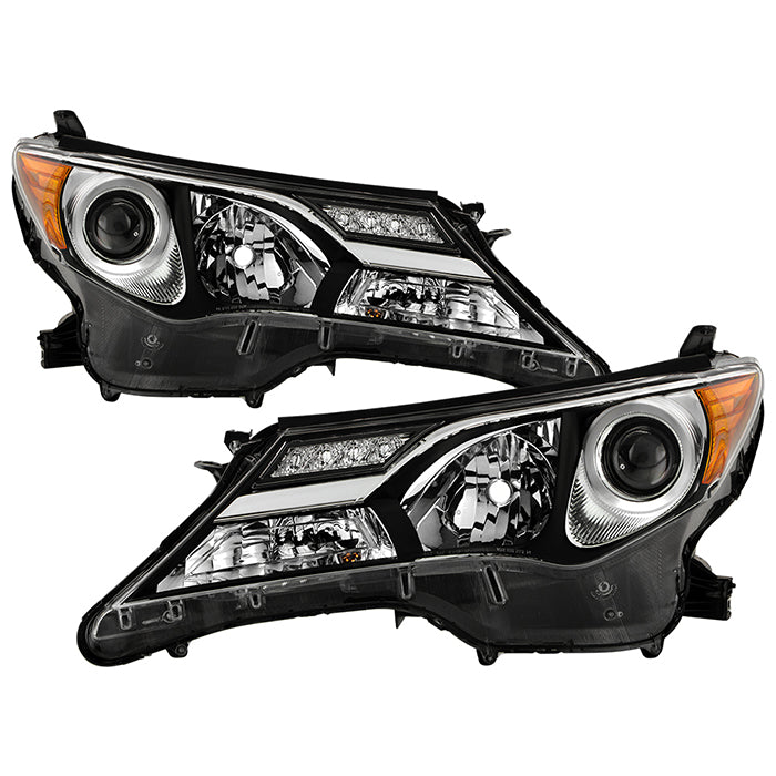( OE ) Toyota RAV4 13-15 Halogen Headlights - Low Beam-HB3(Not Included) ; High Beam-HB3(Not Included) ; Signal-WY21W(Not Included) - OE Chrome