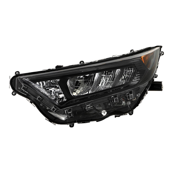 ( OE ) Toyota RAV4 19-20 Driver Side Black Bezel LED Headlights (Not Fit Hybrid) - Low Beam-LED ; High Beam-LED ; Signal-7444NA(Included) -  OE Left