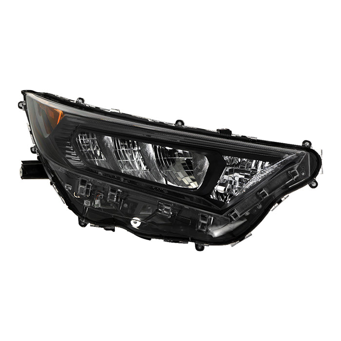 ( OE ) Toyota RAV4 19-20 Passenger Side Black Bezel LED Headlights (Not Fit Hybrid) - Low Beam-LED ; High Beam-LED ; Signal-7444NA(Included) - OEM Right