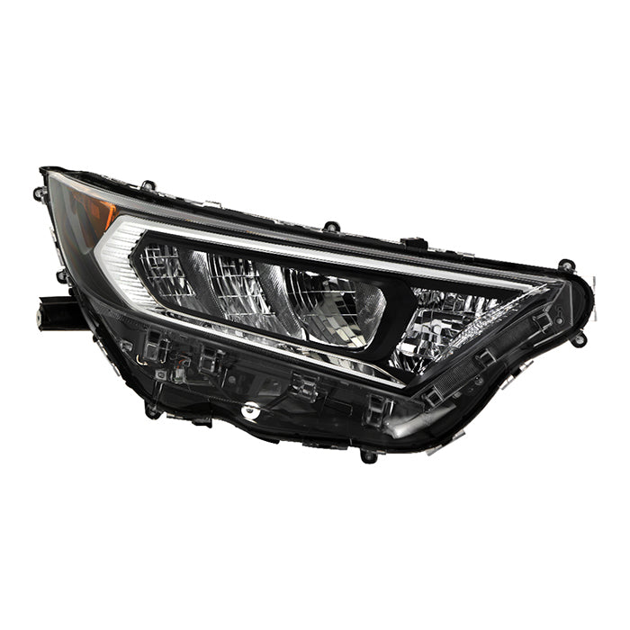 ( OE ) Toyota RAV4 19-20 Passenger Side Chrome Bezel LED Headlights (Not Fit Hybrid) - Low Beam-LED ; High Beam-LED ; Signal-7444NA(Included) - OEM Right