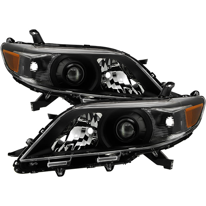 ( OE ) Toyota Sienna 2011-2016 Halogen SE Model only ( don‘t fit HID & LED Daytime Running Light Models ) OEM Style Headlights  -Black