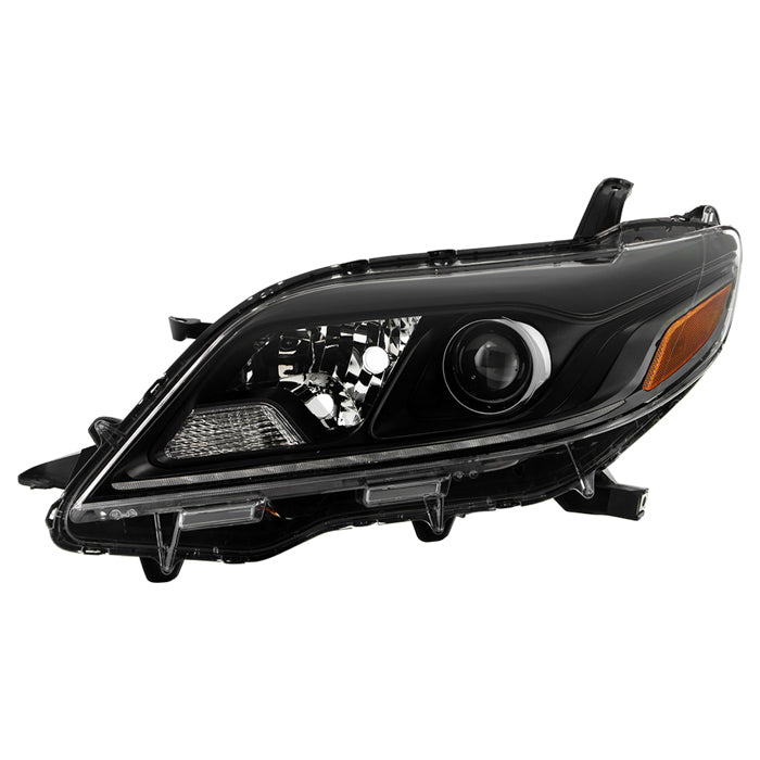 ( OE ) Toyota Sienna SE / XSE 2020 (Fit 15-20) w/ LED DRL Black Housing Projector Headlight - OE Black Left