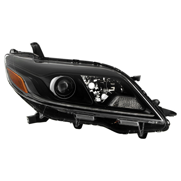 ( OE ) Toyota Sienna SE / XSE 2020 (Fit 15-20) w/ LED DRL Black Housing Projector Headlight - OE Black Right