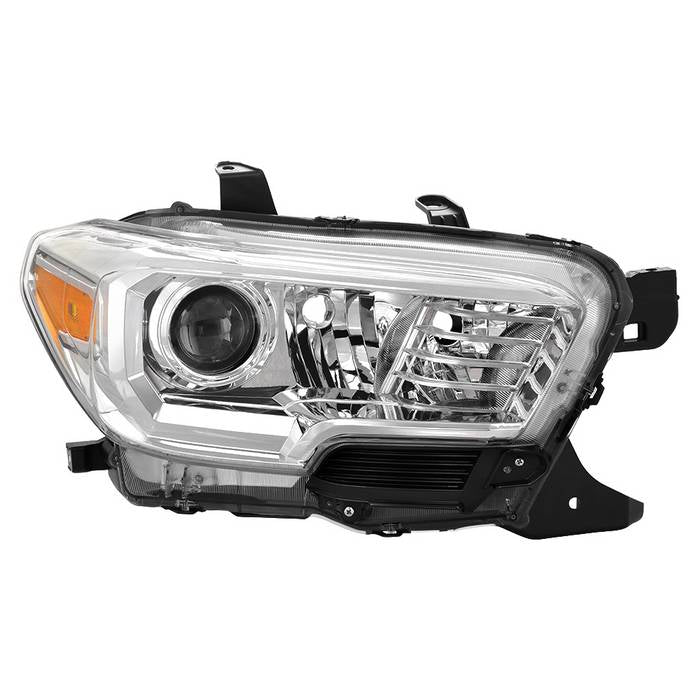( OE ) Toyota Tacoma 2016-2019 Halogen Only (W/O LED daytime running light) Passenger Side Headlight - Low Beam-H11(Not Included) ; High Beam-H9(Not Included) ; Signal-7440A(Not Included) - OEM Right