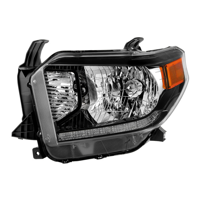 ( OE ) Toyota Tundra 2014-2021 w/LED DRL (Not Fit SR and SR5 Model) Halogen Headlight - OE Black Left