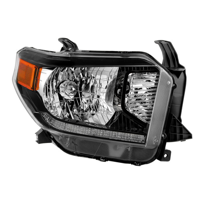 ( OE ) Toyota Tundra 2014-2021 w/LED DRL (Not Fit SR and SR5 Model) Halogen Headlight - OE Black Right
