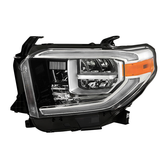 ( OE ) Toyota Tundra 18-20 (Fit LED Headlights Model only) OEM Style Headlights - Low Beam-LED ; High Beam-LED ; Signal-7444NA(Included) - Chrome Left