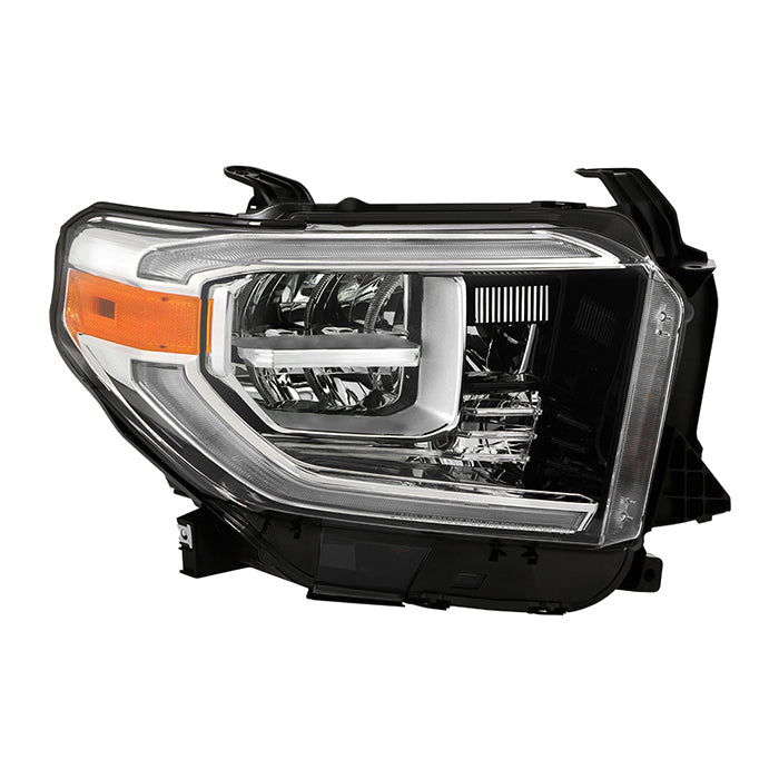 ( OE ) Toyota Tundra 18-20 (Fit LED Headlights Model only) OEM Style Headlights - Low Beam-LED ; High Beam-LED ; Signal-7444NA(Included) - Chrome Right