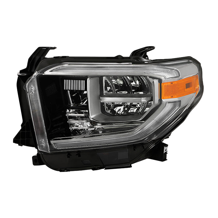 ( OE ) Toyota Tundra 18-20 (Fit LED Headlights Model only) OEM Style Headlights - Low Beam-LED ; High Beam-LED ; Signal-7444NA(Included) - Smoke Left