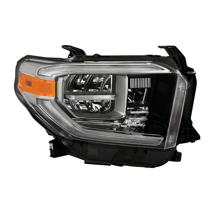 ( OE ) Toyota Tundra 18-20 (Fit LED Headlights Model only) OEM Style Headlights - Low Beam-LED ; High Beam-LED ; Signal-7444NA(Included) - Smoke Right