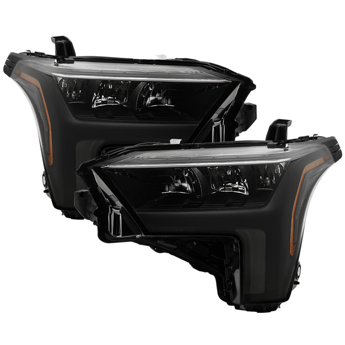 ( OE ) Toyota Tundra 22-24 Black Housing Full LED Headlight - OE Black SET