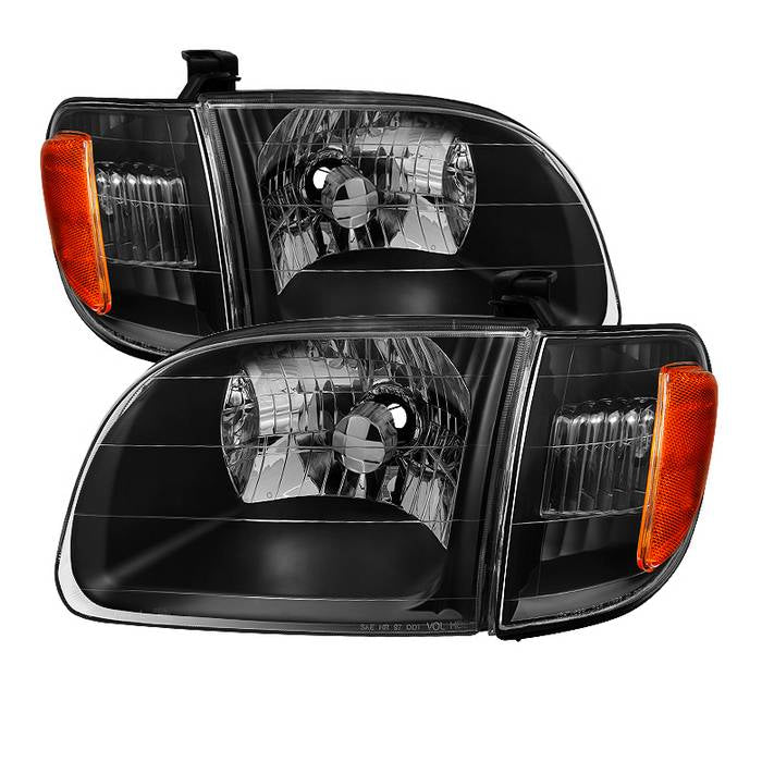 ( Akkon ) Toyota Tundra Regular/Access Cab 00-04 ( Don‘t fit Double Cab Model ) OEM Style Headlights & Corner Lights - Black