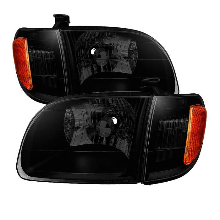( Akkon ) Toyota Tundra Regular/Access Cab 00-04 ( Don‘t fit Double Cab Model ) OEM Style Headlights & Corner Lights - Black Smoked