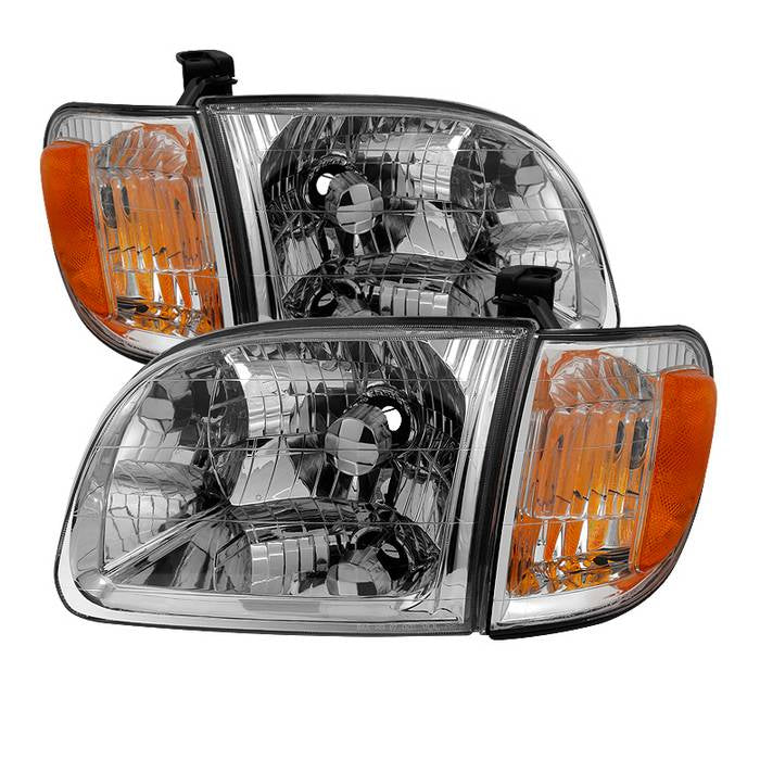 ( Akkon ) Toyota Tundra Regular/Access Cab 00-04 ( Don‘t fit Double Cab Model ) OEM Style Headlights & Corner Lights - Chrome