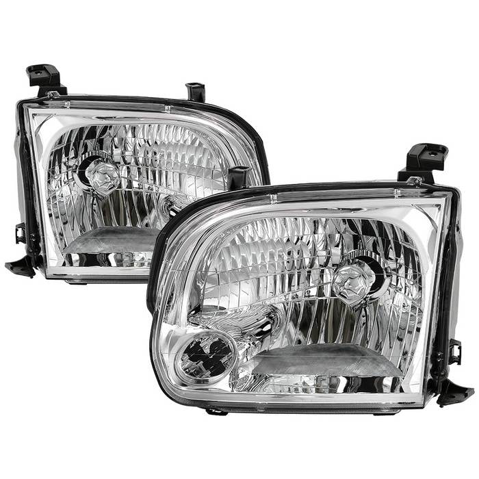 ( OE ) Toyota Tundra Double Cab 4 Door Only 05-06 / Sequoia 05-07 OEM Style Headlights - Chrome